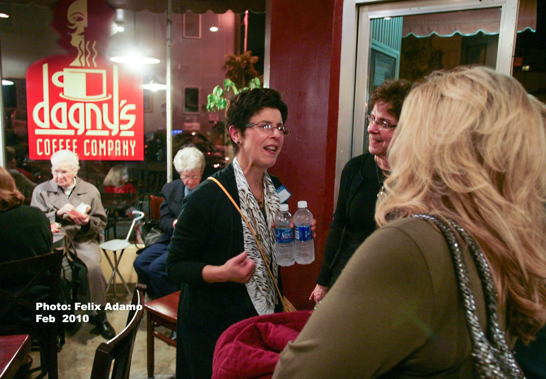 A lively gathering inside Dagny's in 2010