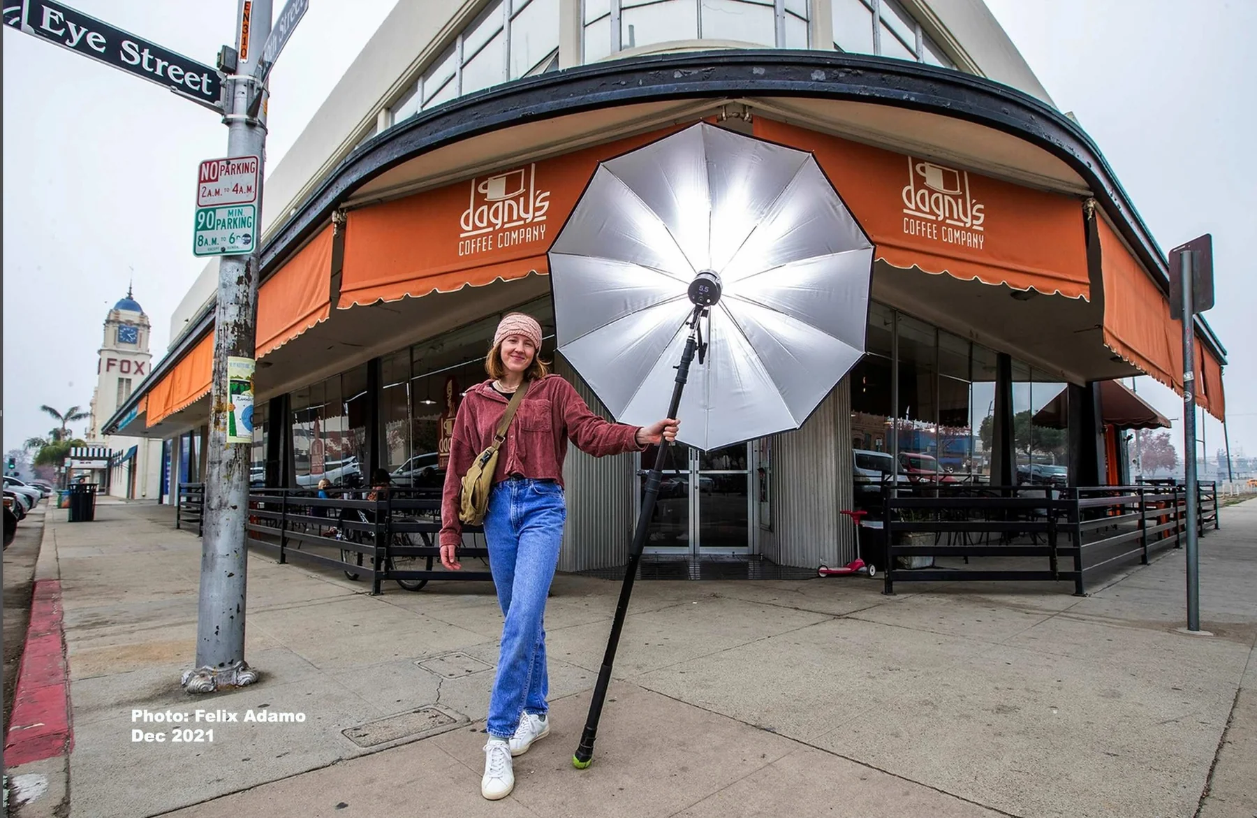 Dagny's Coffee Company exterior at 20th and Eye Streets in 2021